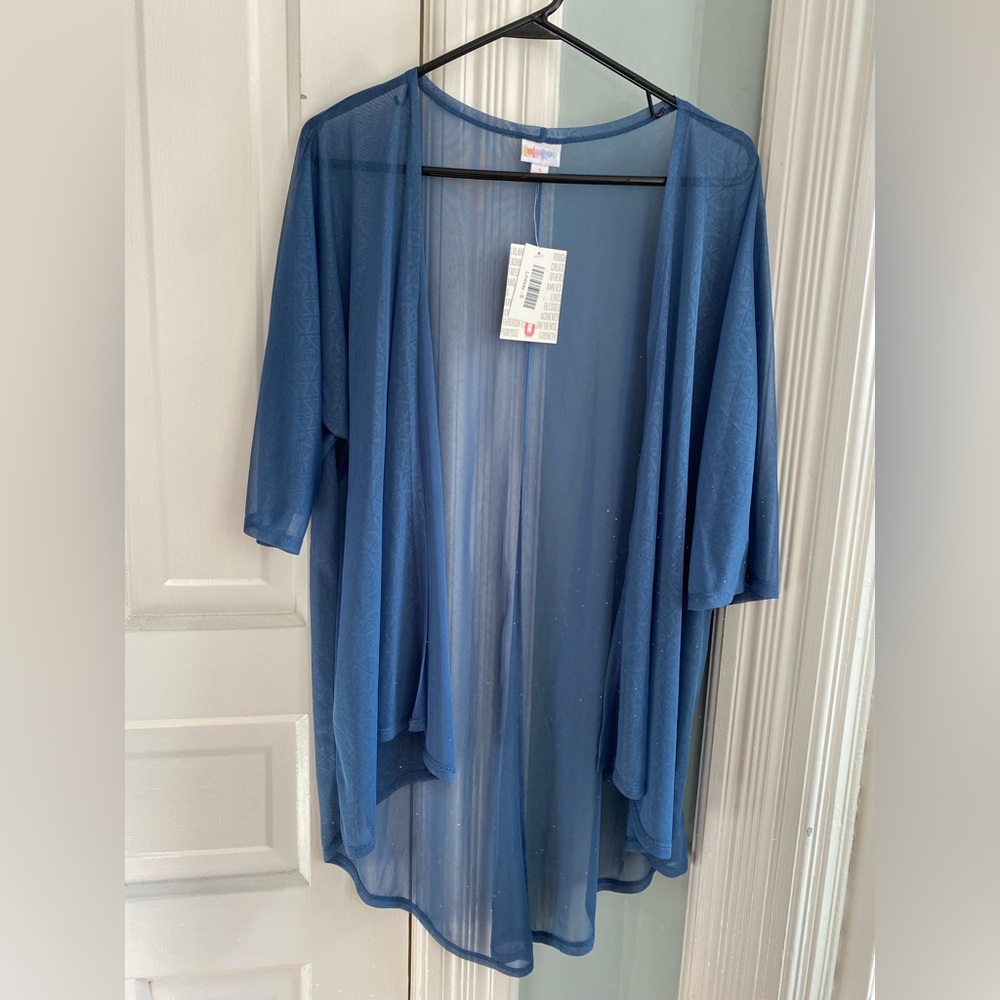 NWT dusty blue Lularoe Lindsay small
